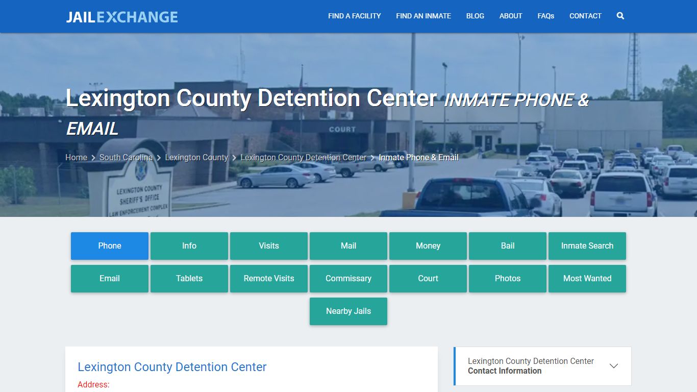 Inmate Phone - Lexington County Detention Center, SC - Jail Exchange